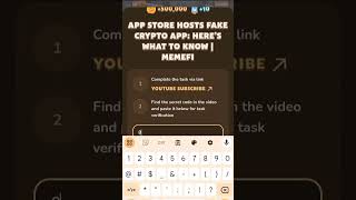 App Store Hosts Fake Crypto App Here’s What to Know  MemeFi [upl. by Aimek]