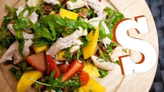 MANGO STRAWBERRY amp CHICKEN SALAD RECIPE  SORTED [upl. by Arri]