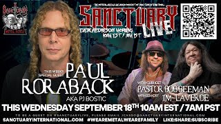 PAUL RORABACK aka PJ BOSIC joins SANCTUARYLIVE [upl. by Vivien465]