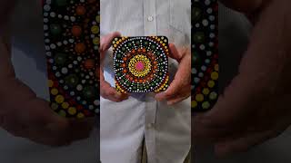 Mandala Wooden Art Coaster 4 love art foryou youtubeshorts [upl. by Nnewg]