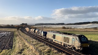 DRS Class 68s with RHTT on the Highland Mainline 22102024 [upl. by Irah]