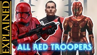 Every Red Trooper Type in Star Wars [upl. by Neelat729]