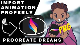 How to import animation in Procreate Dreams Read Pinned Comment [upl. by Jesselyn292]