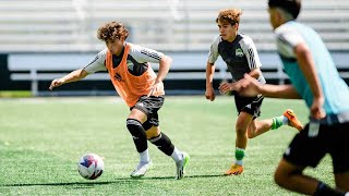 Training Report Sounders Academy prep for start of season [upl. by Schnorr]