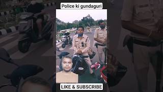 road rage between police and biker shorts viralvideo traffic tranding youtube [upl. by Petersen588]