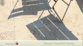 StoneFlair by Bradstone Natural Travertine Paving [upl. by Nymzaj619]