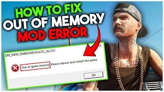 How To Fix GTA 5 Out Of Game Memory Full 2024 Guide [upl. by Yenar]