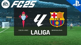 FC 25  Celta Vigo vs Barcelona  La Liga 2425  PS5 Full Match [upl. by Reifinnej]