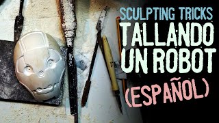 Tallando un Robot en Escayola [upl. by Nodnerb224]