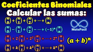 Suma de Coeficientes Binomiales ¿PUEDES CALCULARLAS [upl. by Kristoforo]