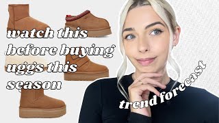 UGGS TREND FORECAST amp FAVORITES WATCH THIS BEFORE BUYING UGG BOOTS I shesfrench [upl. by Hettie]