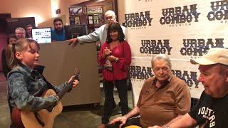 Ruby Leigh Pearson Litl Miss Country singing for Mickey Gilley and Johnny Lee Urban Cowboy Branson [upl. by Gloria]