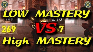 Assassins Creed Origins  Warrior Master Skill low vs high comparison  Horde Mode [upl. by Daugherty965]