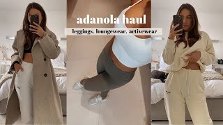 ADANOLA HAUL amp TRY ON  the best leggings EVER loungewear activewear  Rachel Holland [upl. by Triny]