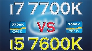 Intel i7 7700K vs 7600K  BENCHMARKS  GAMING TESTS REVIEW AND COMPARISON  Win 10 [upl. by Aninat]