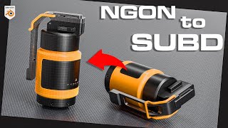 Blender 3D Hard Surface  NGON to SUBD Tutorial [upl. by Joela]