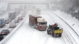 How snow and freezing conditions have hit Wales Scotland and England  ITV News [upl. by Fanchan]