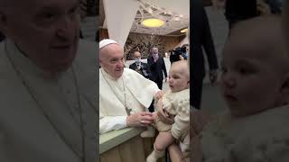 Pope Francis blesses our Marriage and Daughter Sposi Novelli [upl. by Soiritos]