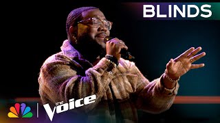 AYVIO Works the Crowd Singing CeeLo Greens quotForget Youquot  The Voice Blind Auditions  NBC [upl. by Ellives273]