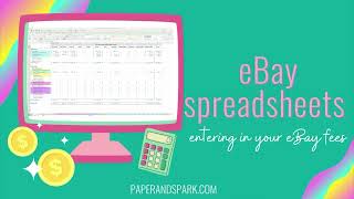 eBay bookkeeping spreadsheet  understand your eBay invoice amp fees [upl. by Hut]