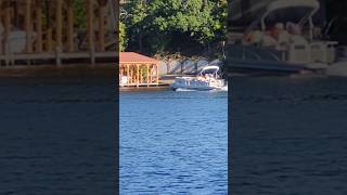 Livin the lake life boating lake pontoon nature [upl. by Okire5]