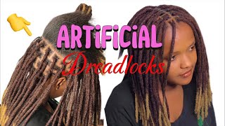 Artificial Dreadlocks Extensions  Protective Hairstyle For Natural Hair Embrace Beauty [upl. by Ramsay648]