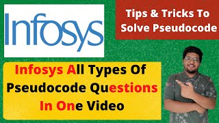 Infosys All Types Of PseudoCode Questions in 1 Video  Tips amp Tricks 🔥🔥 [upl. by Alorac]