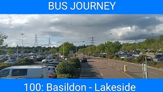 🇬🇧 BUS JOURNEY  First Essex 100 Basildon  Lakeside [upl. by Haile]