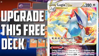 Upgrade the FREE Lugia VSTAR Deck from the Battle Pass  Pokemon TCG Deck List  Matches [upl. by Sanger465]