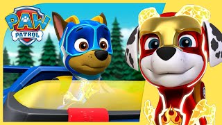 Chase and Marshall Mighty Pups Rescues and more  PAW Patrol  Cartoons for Kids Compilation [upl. by Barber]