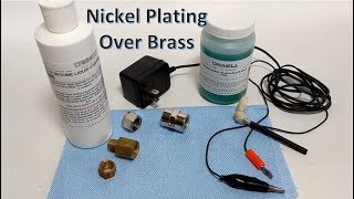 Nickel brush plating over brass with Caswell kit [upl. by Selyn]