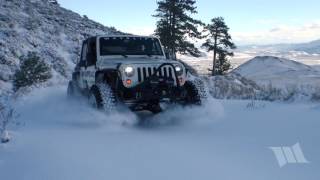 Jeep Wrangler Testing 40quot Cooper STT Pros Tires in the Snow  FIRST TRACKS  Part 2 [upl. by Fenella339]