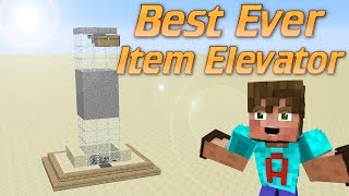 How to make an item elevator in Minecraft  Block item Elevator  Glass Elevator Tutorial Lets Build [upl. by Ahsekam]