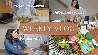 WEEKLY VLOG  Mercredi kids recette express courses bio et papotages [upl. by Inalan147]