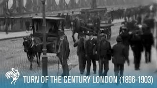 Early English Traffic Turn of the Century London 18961903  British Pathé [upl. by Jobye]