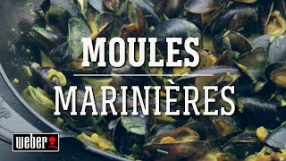 Les moules marinières  GBS  Les recettes Weber [upl. by Ainirtak]