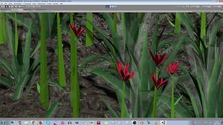 growing flowers with vertice animation through code  Unity 3D experiments [upl. by Doelling329]