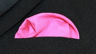 How To Fold a Pocket Square Puff Style [upl. by Pirali790]