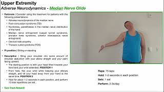 Median Nerve Glides EXPLAINED [upl. by Aietal]