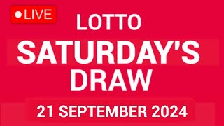 The National Lottery Lotto Draw Live results from Saturday 21 Sep 2024  tonights lotto [upl. by Anetta]