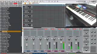 Making a beat live on the MPK 261 [upl. by Halima279]