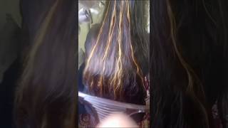 How to highlight hair at home  with streax vibrant blonde colour shortvideo trending highlights [upl. by Ivets]