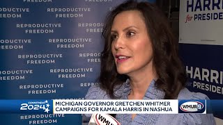 Michigan Gov Gretchen Whitmer visits New Hampshire stumps for Kamala Harris [upl. by Wendy]