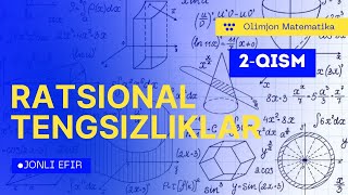 Ratsional tengsizliklar 2Qism [upl. by Nivra]