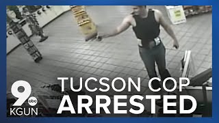 Tucson cop arrested fired for pulling gun on gas station clerk [upl. by Jdavie948]