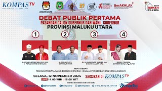 LIVE  Debat Publik Calon Gubernur dan Wakil Gubernur Maluku Utara 2024 [upl. by Pacifica]