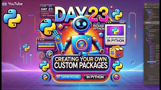 Python Day 23 Creating Custom Packages  75Day Coding Challenge [upl. by Braca]