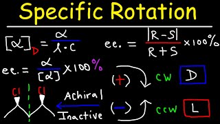 Optical Activity  Specific Rotation amp Enantiomeric Excess  Stereochemistry Youtube [upl. by Alphonse]