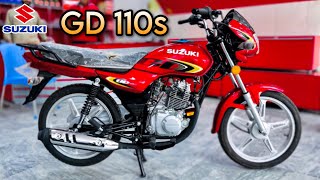 Suzuki GD 110S 2023  Red Colour Complete Review  Latest Price Specs and Features [upl. by Unam637]