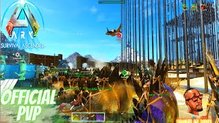 The Destruction Of Bawls Carno Island  Ark Survival Ascended Official PVP [upl. by Luann673]